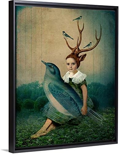 Catrin Welz-Stein Floating Frame Premium Canvas with Black Frame Wall
