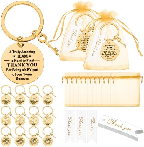 Yinkin 36pcs Employee Appreciation Gifts Thank You Coworker Keychain