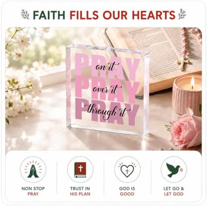Pink Room Decor, Inspirational Christian Gifts for Women, Pink Dorm