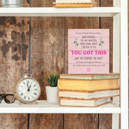 You Got This Gifts for Women, Pink Office Decor for Women