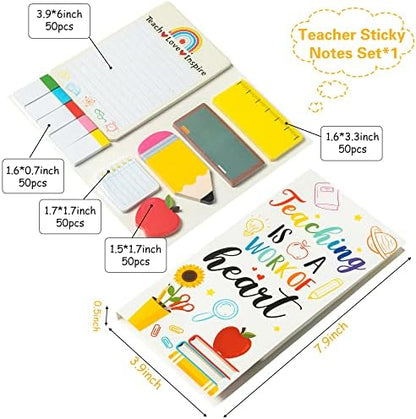Xqumoi Teaching is A Work of Heart Sticky Notes Set Back to School