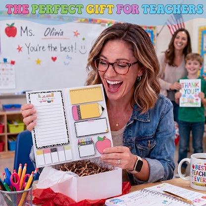 BEAWART Teacher Sticky Notes Set, Composition Classroom Appreciation