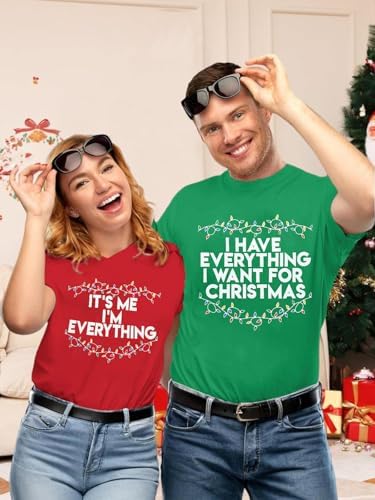 Christmas Couples His and Her Shirt: Family Matching Xmas Outfits Sets
