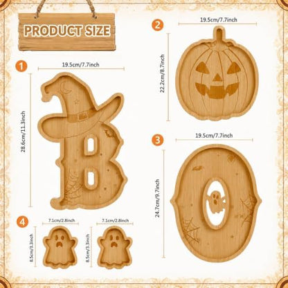 5 Pcs Halloween Charcuterie Board Halloween Party Serving Trays Gift
