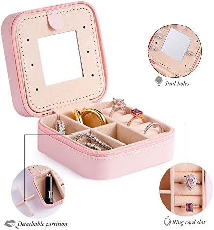 Mothers Day Gifts - Travel Jewelry Case for Women, Mini Jewelry Case