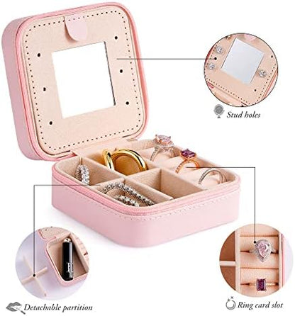 Mothers Day Gifts - Travel Jewelry Case for Women, Mini Jewelry Case