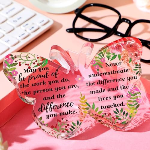 Yinder Acrylic Christmas Appreciation Thank You Gifts, Butterfly Style