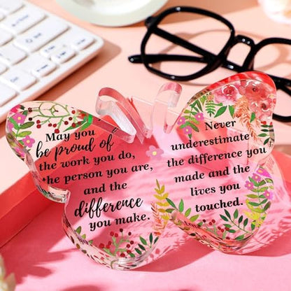 Yinder Acrylic Christmas Appreciation Thank You Gifts, Butterfly Style