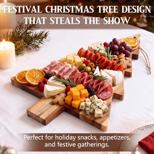 6 Set Christmas Cutting Board Gifts Bulk,Tree