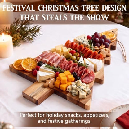 6 Set Christmas Cutting Board Gifts Bulk,Tree