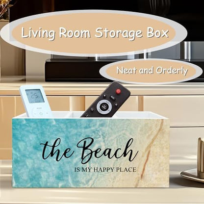 Beach Gifts for Women Men, The Beach Is My Happy Place Pen Holder for