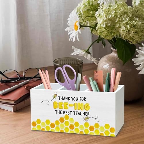 DILSJ Thank You Teacher Gifts Pen Pencil Holder Organizer for Desk