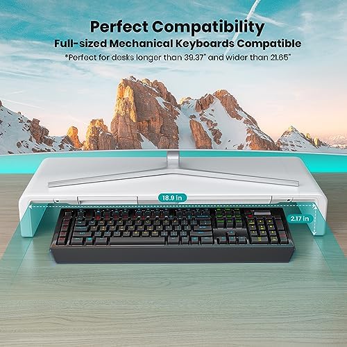 Monitor Stand Riser, Klearlook Foldable, Height Adjustable Computer