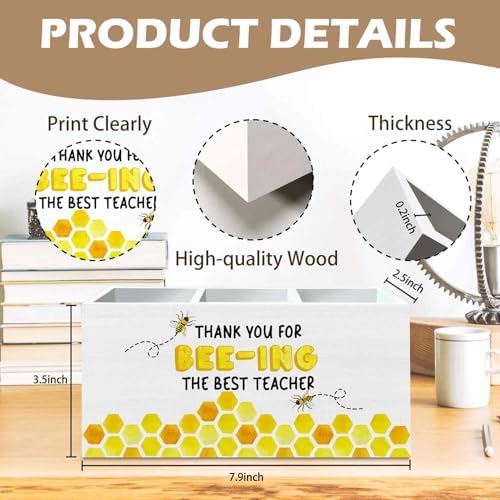DILSJ Thank You Teacher Gifts Pen Pencil Holder Organizer for Desk