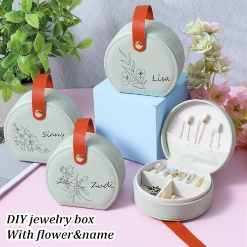 10 Pcs Mini Jewelry Travel Case, Small Travel Jewelry Case Organizer