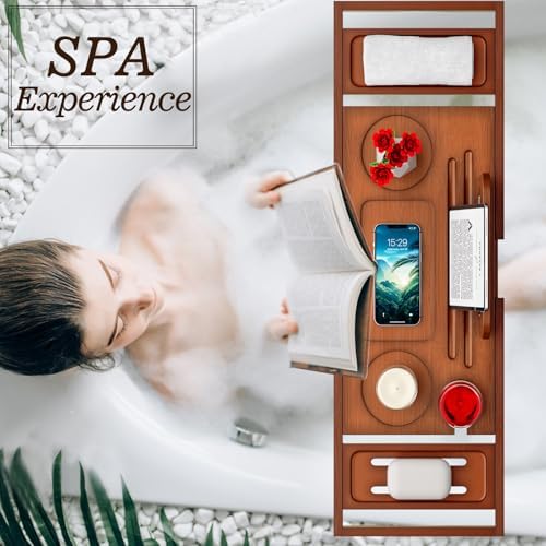 Banlilu Bathtub Tray - Bath Tray Expandable - Bath Tub Tray Table for