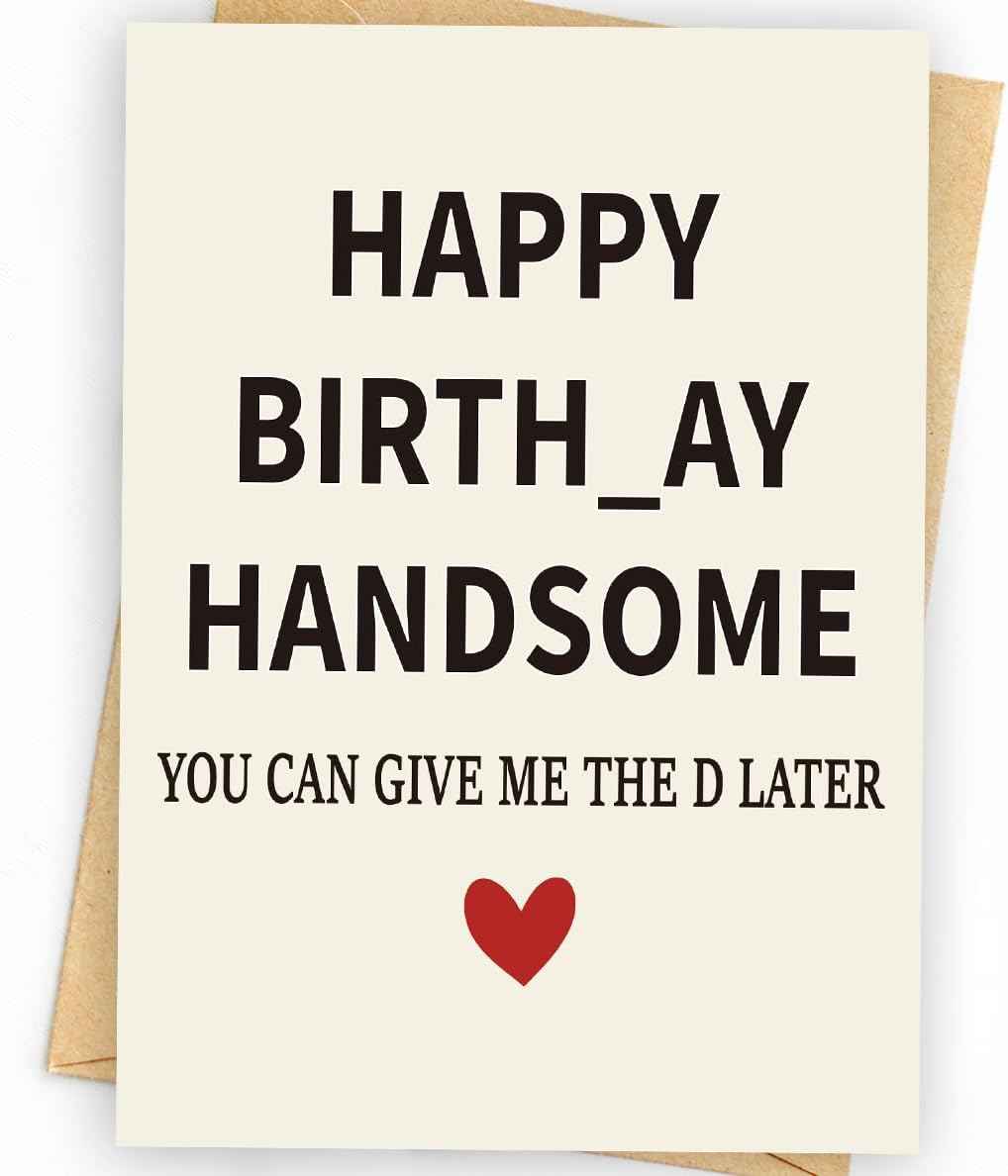 WowBefun Gifts for Men Him | Funny Birthday Card & Gifts for Men Husband Boyfriend Him, Happy Bday Card