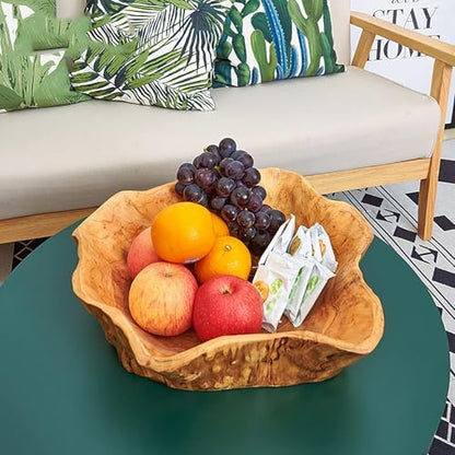 Creative Wood Bowl Root Carved Bowl Handmade Natural Real Wood Candy