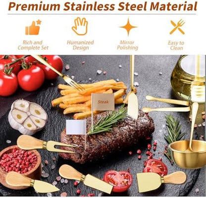 48 Pcs Charcuterie Boards Accessories Butter Spreader Knives Set