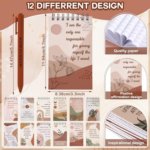 Kosiz 48 Pcs/24 Set Positive Affirmation Gifts Bulk for Women Pocket