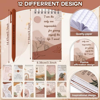 Kosiz 48 Pcs/24 Set Positive Affirmation Gifts Bulk for Women Pocket