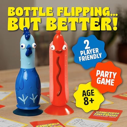 Chicken vs Hotdog Party Game: Flipping Hilarious Board Game, Kids &
