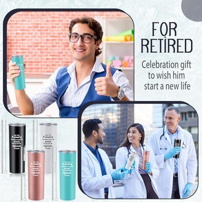 Rtteri 4 Pcs Employee Appreciation Tumbler 20 Oz, Thank You Gifts