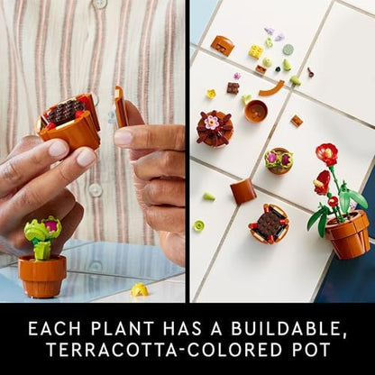 LEGO Botanicals Tiny Plants - Artificial, Fake Indoor Plant Building