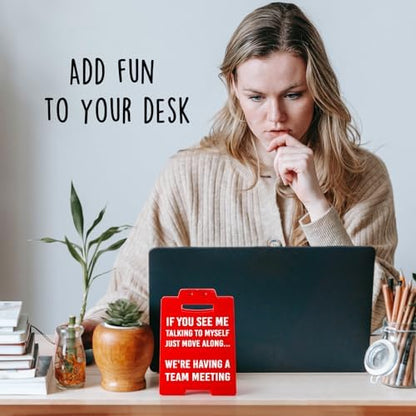 Funny Office Desk Decor Signs Gag Gifts for Coworker Boss Leader