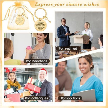 Yinkin 36pcs Employee Appreciation Gifts Thank You Coworker Keychain