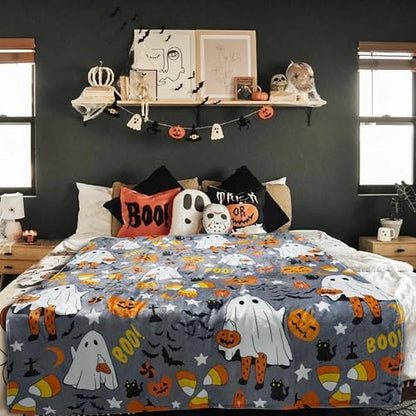 Throw Blanket Super Soft Cozy and Plush for Couch and Chair Halloween