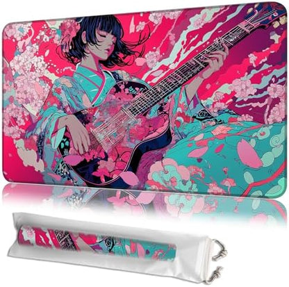 MTG Playmat 24"x14" with Storage Bag, Machine Washable Non-Slip Rubber