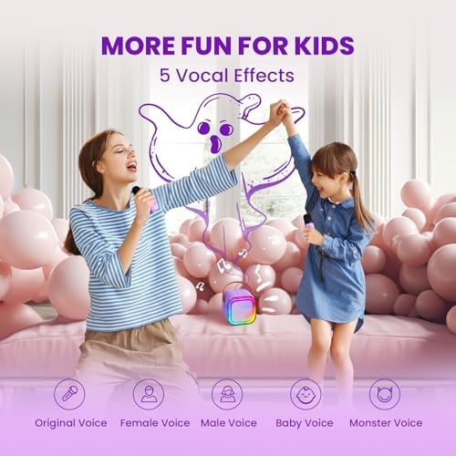 IROO Mini Karaoke Machine for Kids, Birthday Gifts Toys for Girls Ages