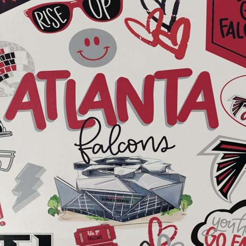 NFL Atlanta Falcons Loco Fan Large Serving Tray w/Handles