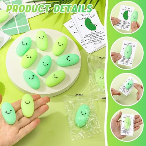 HyDren 25 Set Inspirational Pickle Gift Ball Bulk Motivational Card