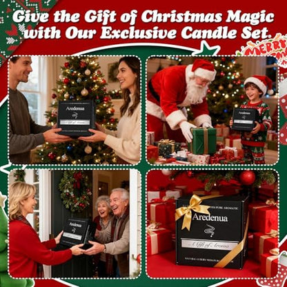 Christmas Candles Set, 4 Pack Winter Candle for Home Scented, 28 oz