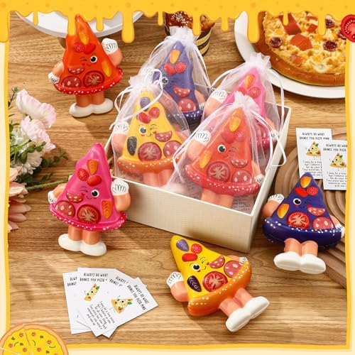 Hollowfly 12 Set Pizza Foam Balls, Inspirational Gifts, Funny Relief