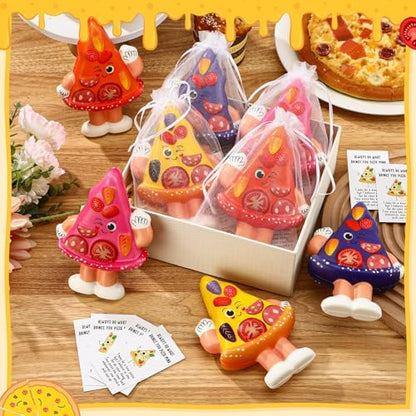 Hollowfly 12 Set Pizza Foam Balls, Inspirational Gifts, Funny Relief