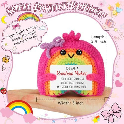 Teacher Appreciation Gifts, Thank You Gifts for Women Rainbow Crochet