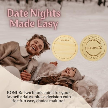 Date Night Box Game - 52 Romantic Date Ideas + 4 Personalized Dates &