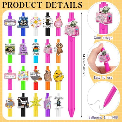 Resurhang 40 Pcs Funny Office Gifts Set 5.5 x 4 Inches Funny Notebooks