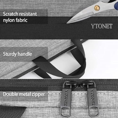 Ytonet Laptop Sleeve Case 17 17.3 Inch, Slim TSA Laptop Bag with