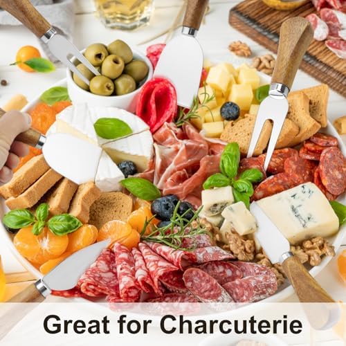 8 Pcs Cheese Knife Set, Cute Cheese Knives for Charcuterie Board