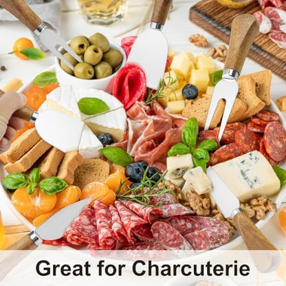 8 Pcs Cheese Knife Set, Cute Cheese Knives for Charcuterie Board