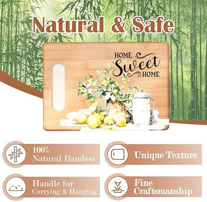 Rustic Lemon Cutting Chopping Board, Housewarming Gifts for Women