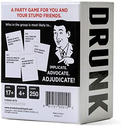 DSS Games Drunk Stoned or Stupid | A Party Game to Call Out Your