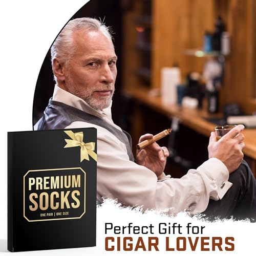 Cigar Gifts For Men - Cigar Socks, Smoker Accessories, Funny Gift