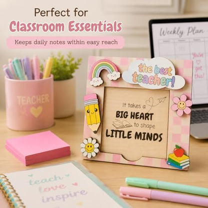 Sticky Note Holder for Desk, Teacher Sticky Note Holder, Teacher Desk
