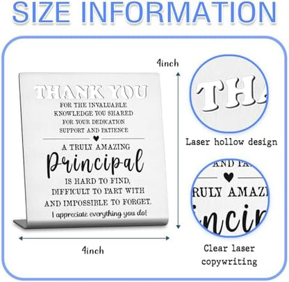 Principal Appreciation Gift Thank You Leadership Resin Desk Sign Decor