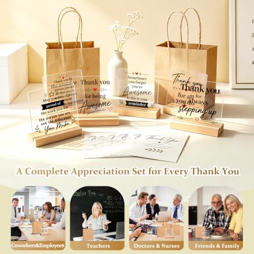 Bulk Appreciation Gifts, 18 Pcs/ 6 Sets Thank You Gifts for Coworkers